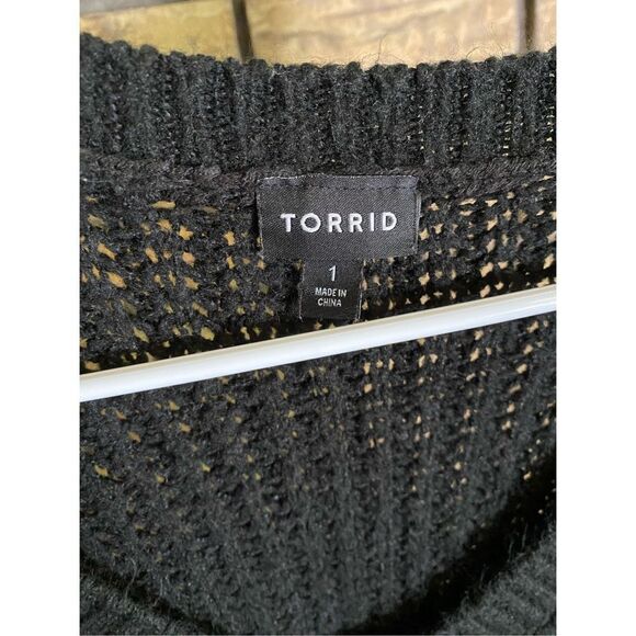 Torrid V-Neck Crotchet Sweater - Picture 3 of 6